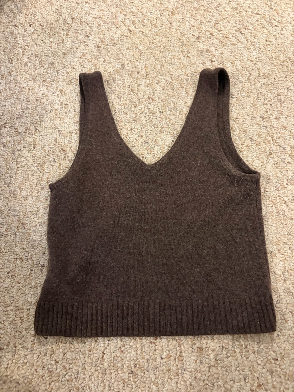 Madewell Brown Knit Tank Top